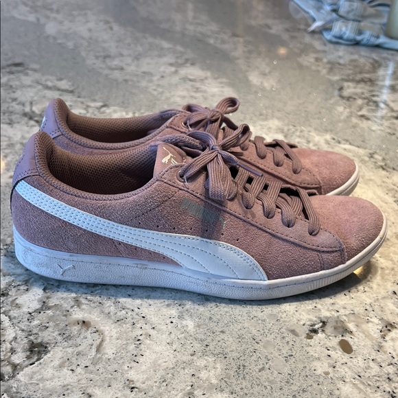 Puma Women's Sneakers - Mauve and White - Picture 3 of 9